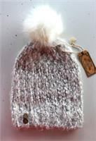 FAT FACE SOFTIE KNIT POM BOBBLE BEANIE HAT - CREAM 959664 - WOMEN ONE SIZE