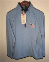 FAT FACE MENS CHATHAM USA AIRLIE Light blue sweat shirt medium New. - L Regular