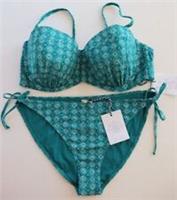 FAT FACE CARLY DAISY DIAMOND FULLER BUST UNDERWIRED BIKINI SWIMSUIT WOMEN UK18 - UK 18 Regular