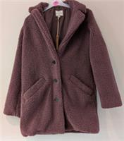 Fatface Tanya Teddy Coat in fluffy mauve purple size 8 NEW RRP £99 - 8 Regular