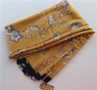 FAT FACE FLORAL PRINT SHAWL SCARF - YELLOW 958255 - WOMEN ONE SIZE