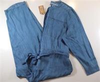 FAT FACE IMOGEN DENIM TENCEL LONG SLEEVE JUMPSUIT 972786 WOMEN UK22 LONG - UK22 Regular