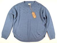 FAT FACE EMMY JUMPER SOFT KNIT JUMPER TOP LIGHT BLUE 970613 WOMEN UK10 - UK 10 Regular
