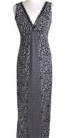 Fat Face Viscose Navy Geometric Print Knot Sleeveless Navy Maxi Dress Size 8 NEW - 8 Regular