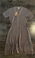 FAT FACE POLLY KNITTED MIDI DRESS LACE WOMEN TAUPE BROWN - UK 10 - EUR 38 - 10 Regular