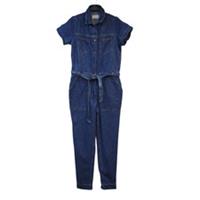 Fat Face Imogen Boiler Suit Jumpsuit Blue Denim Tapered Women's 10 W28-32 L28 - 10 Regular