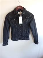 FATFACE Womens Tasha 'Washed Black' Denim Jacket BNWT Size 6 - 6 Regular
