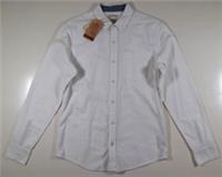 FAT FACE SLIM HOVE OXFORD COTTON LONG SLEEVE SHIRT - WHITE 970018 - MEN S - S Regular