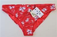 FAT FACE BOLD BLOOMS FLORAL CLASSIC BIKINI BOTTOMS BRIEFS RED 941990 WOMEN UK16 - UK 16 Regular