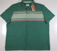 FAT FACE PURBECK STRIPE COTTON SHORT SLEEVE POLO SHIRT TOP - GREEN 972952 MEN XS - XS Regular