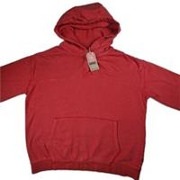 FatFace Garment Dyed Hoodie Mens M Red Washed Button Neck Popper Sweatshirt BNWT - M Regular