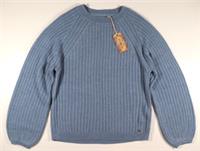FAT FACE EMMA JUMPER RELAXED RIBBED KNIT - CHAMBRAY 977733 - WOMEN UK12 - UK 12 Regular