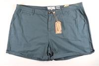 FAT FACE PADSTOW STRETCH COTTON CHINO SHORTS - OCEAN TEAL 970510 WOMEN UK22 - UK22 Regular