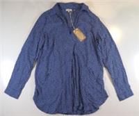 FAT FACE THANDIE DAISY DITSY FLORAL LONGLINE BLOUSE TOP BLUE 960870 WOMEN UK10 - UK 10 Regular