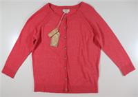 FAT FACE ROSE COTTON KNIT BUTTON UP CARDIGAN - CORAL PINK 972514 WOMEN UK6 - UK 6 Regular