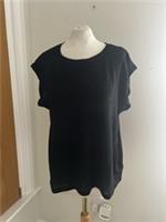 Fat Face Lou Linen Black Tank Top Size Uk 14 Rrp &pound;45 Bnwt - 14 Regular