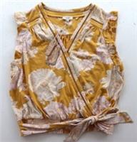 FAT FACE BILLIE FLOATING DAISY FLORAL COTTON BLOUSE WRAP TOP 974699 WOMEN UK14 - UK 14 Regular