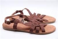 FAT FACE EMMA SOFT LEATHER BOHO SUMMER SANDALS - BROWN 953614 WOMEN UK8
