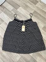 BNWT Fat Face Sian Spirit Geo Print Black White Cami Top RRP 29.50 - 14 Regular