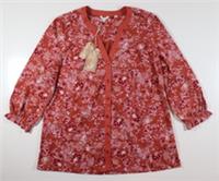 FAT FACE PETRA FLEUR MEADOW FLORAL BLOUSE TOP - TAN ORANGE 972914 WOMEN UK8 - UK 8 Regular