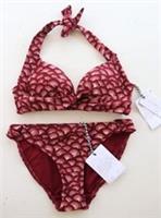 FAT FACE ABSTRACT SHELL CARRIE TOP LOOP BOTTOM BIKINI SWIMWEAR SET WOMEN UK6 - UK 6 Regular