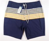FAT FACE CAMBER STRIPE PRINT SWIM BEACH POOL SHORTS - NAVY 973652 - MEN XL 2XL - XL / 2XL Regular
