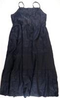 FAT FACE JULIEN BOW TIE BACK LINEN MIDI MAXI DRESS BLACK 978934 WOMEN UK16 - UK 16 Regular