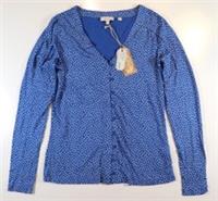 FAT FACE ANNIE DAISY FLORAL PATCHWORK BLOUSE TOP - BLUE 960599 WOMEN UK10 - UK10 Regular