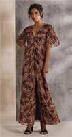 Fat Face Copper & Black Scarlet Chiffon Dress Size 16 42 Bust BNWT! RRP &pound;89 - 16 Regular