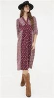 Fat Face Kelly Wild Ditsy Midi Dress UK Size 16 R Bohemian 100% Cotton BNWT! &pound;69 - 16 Regular