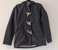 Fatface navy blue duffle button hooded rain coat jacket size 8 NEW - 8 Regular