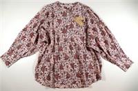 FAT FACE AUSTELL FLORAL CRAFT COTTON RELAXED BLOUSE TOP - IVORY 975933 - WOMEN M - M Regular
