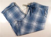 FAT FACE EVA CLASSIC CHECK COTTON BOTTOMS PYJAMA PANTS BLUE 974493 WOMEN UK22 - UK 22 Regular
