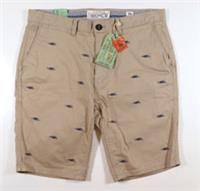 FAT FACE MAWES WAVE EMBROIDERED CHINO SHORTS - BEIGE STONE 961553 MEN W30 34 - 30 / 34 Regular