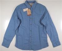 FAT FACE DOT PRINT COTTON LONG SLEEVE SHIRT - LIGHT BLUE 970706 MEN S - S Regular