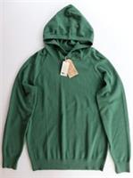 FAT FACE BRAUNTON COTTON WOOL BLEND KNIT HOODIE JUMPER - GREEN 971892 MEN S - S Regular