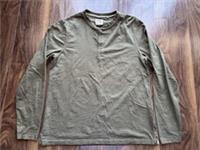 Fat Face Woodside Henley Long Sleeve Buttons Khaki Green UK (L) Slim Fit BNWOT - L Regular