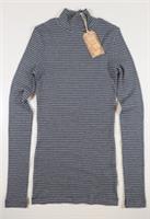FAT FACE SELINA STRIPE HIGH ROLL NECK LONG SLEEVE TOP NAVY 976143 WOMEN UK6 - 6 Regular