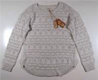 FAT FACE EMMY POINTELLE OPEN KNIT LONG SLEEVE JUMPER TOP 972498 - WOMEN UK8 - 8 Regular