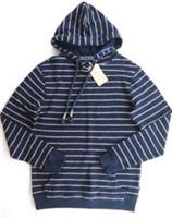 FAT FACE TRESCOWE FEEDER STRIPED TEXTURED COTTON PULLOVER HOODIE - 975224 MEN S - S Regular
