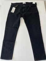 Fat Face Mens Lean Jeans Size 42S W42 L30 Washed Black Straight Leg RRP £59 - 42 Regular