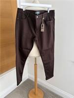 Fat Face Hayle 5 Pocket Chocolate Skinny Jeans Size 16R Rrp £52 Bnwt - 16 Regular