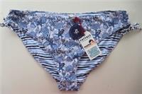 FAT FACE HIDDEN TURTLE MARINE BIKINI BOTTOMS BRIEFS SWIMWEAR BLUE WOMEN UK16 - 16 Regular