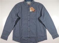 FAT FACE SLIM HOVE GINGHAM COTTON LONG SLEEVE SHIRT - BLUE 970017 MEN 2XL - 2XL Regular
