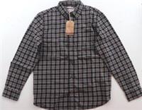 FAT FACE SELCOTT CHECK COTTON LONG SLEEVE SHIRT - BLACK 970323 MEN S - S Regular
