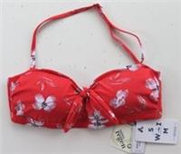 FAT FACE BOLD BLOOMS BOW BANDEAU FLORAL SWIMWEAR BIKINI TOP WOMEN UK8 10 - 8 Regular
