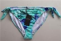 FAT FACE TROPICAL OASIS TIE SIDE BIKINI BOTTOMS GREEN TURQUOISE - WOMEN UK18 - 18 Regular