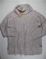 FAT FACE PHOEBE SPARKLE LONGLINE ALPACA KNIT JUMPER - OATMEAL 971756 WOMEN UK20 - 20 Regular