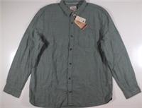 FAT FACE CHESIL PLAIN COTTON LONG SLEEVE SHIRT - GRASS GREEN 972720 MEN 2XL - 2XL Regular
