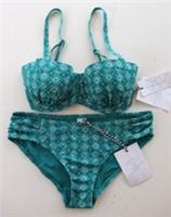 FAT FACE CARLY DAISY DIAMOND FULLER BUST TOP RUCHED BIKINI SWIMSUIT WOMEN UK6 - 6 Regular